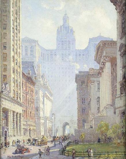 Colin Campbell Cooper Chambers Street and the Municipal Building, N.Y.C.